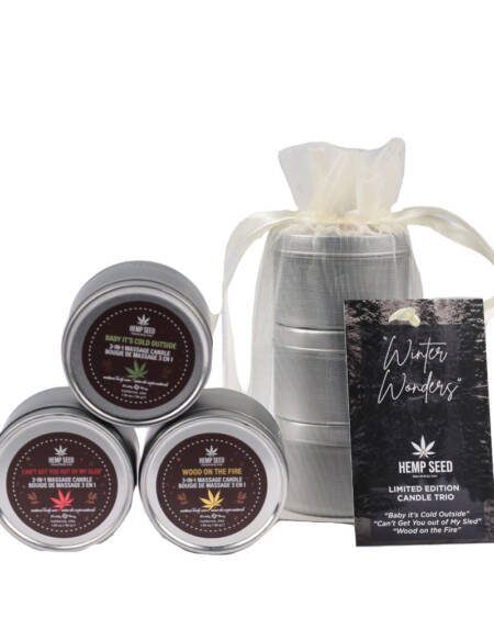 EB Hemp Seed Winter Wonders Massage Candle Trio