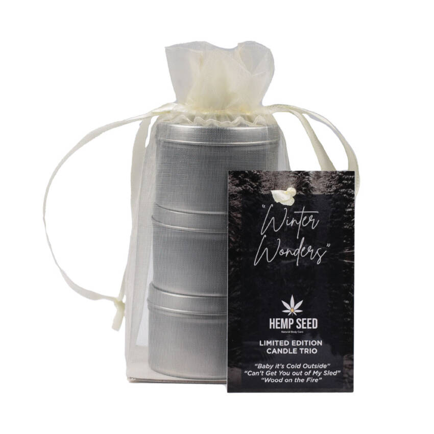 EB Hemp Seed Winter Wonders Massage Candle Trio - Image 4