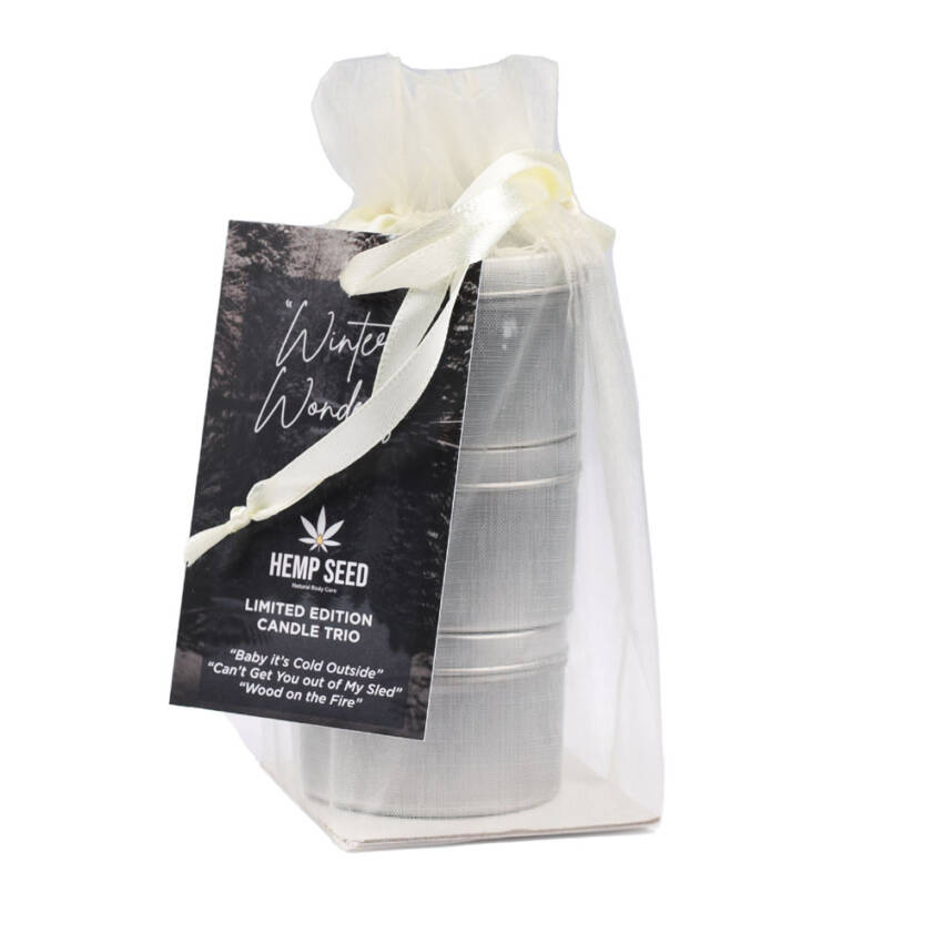EB Hemp Seed Winter Wonders Massage Candle Trio - Image 3