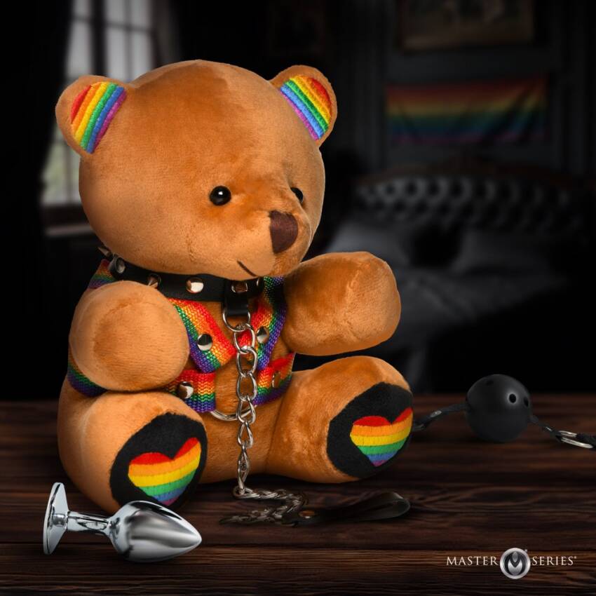 Gimp plush bear - Master series PRIDE BEAR - Image 4