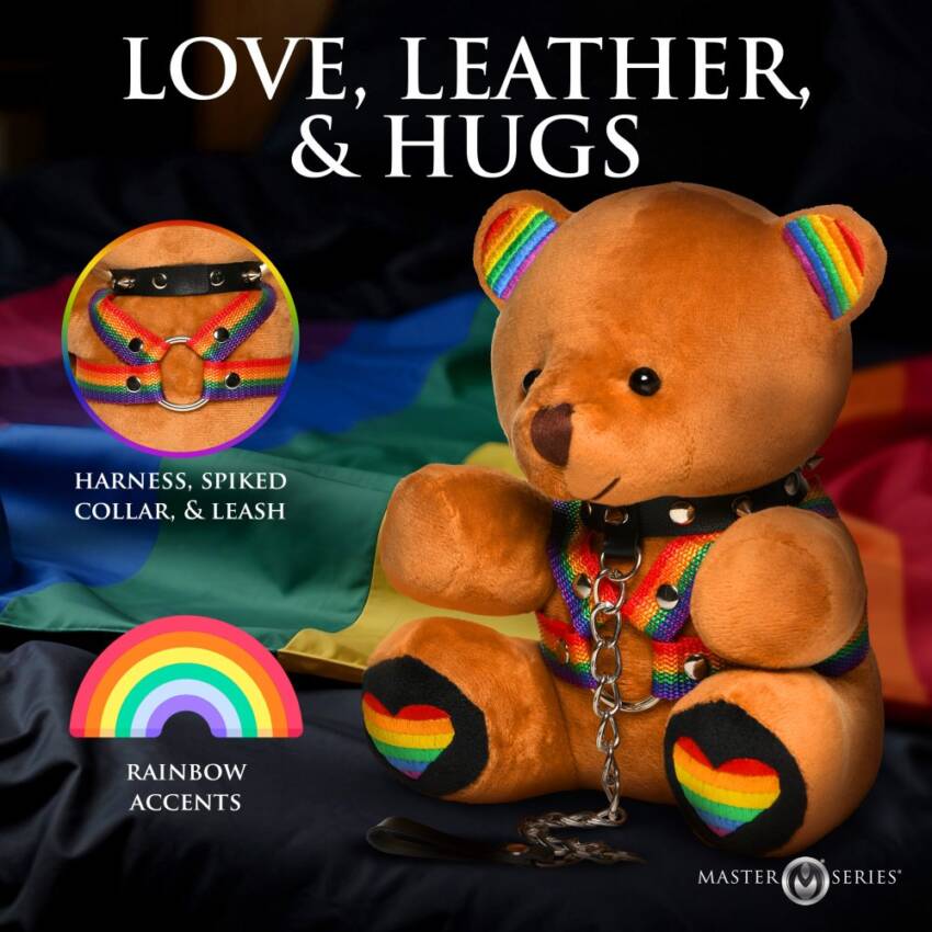 Gimp plush bear - Master series PRIDE BEAR