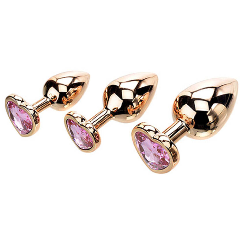 Adam & Eve ROSE GOLD HEART GEM ANAL TRAINING SET - Image 2