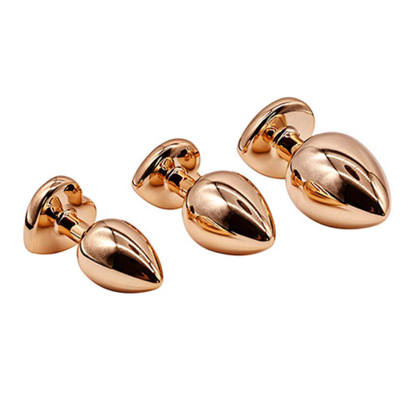 Adam & Eve ROSE GOLD HEART GEM ANAL TRAINING SET - Image 6