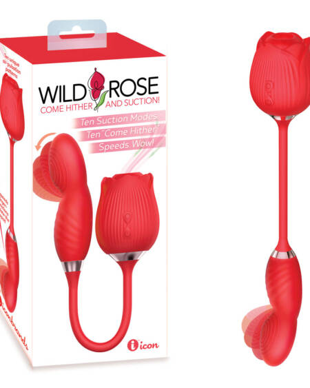 Wild Rose Come Hither & Suction Vibrator