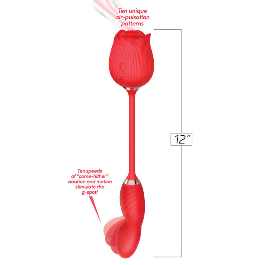 Wild Rose Come Hither & Suction Vibrator - Image 3