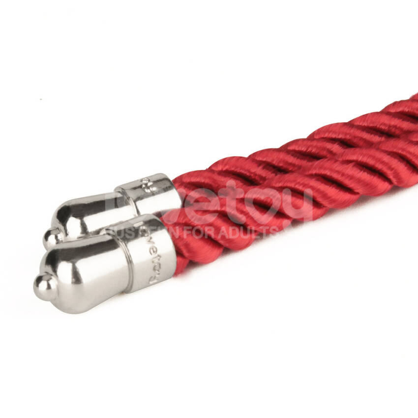 Lovetoy Rebellion Reign Silky Bondage Rope - Red - Image 6