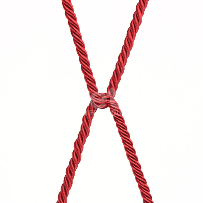 Lovetoy Rebellion Reign Silky Bondage Rope - Red - Image 4