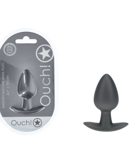 OUCH! Anal Plug - Medium - Gun Metal