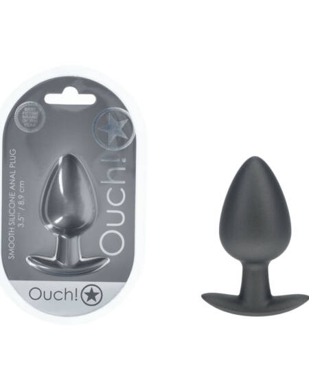 OUCH! Anal Plug - Large - Gun Metal
