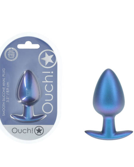 OUCH! Anal Plug - Large - Metallic Blue