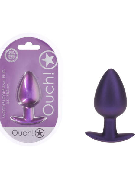 OUCH! Anal Plug - Large - Metallic Purple