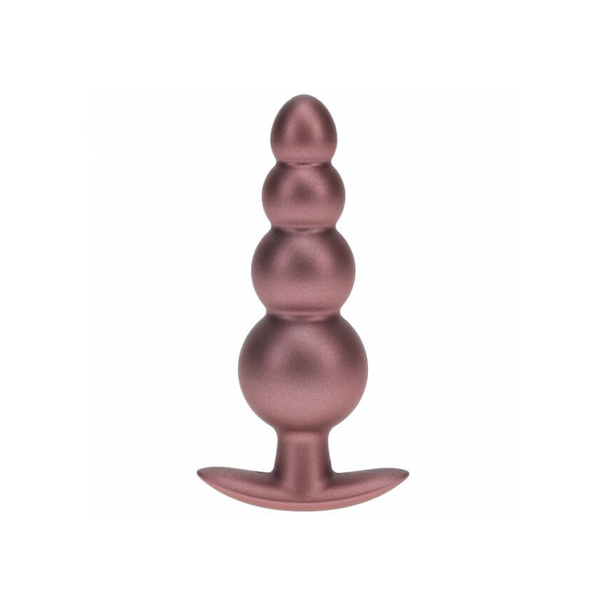 OUCH! Beaded Anal Plug - Rose Gold - Image 4