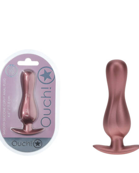 OUCH! Curvy Anal Plug - Rose Gold