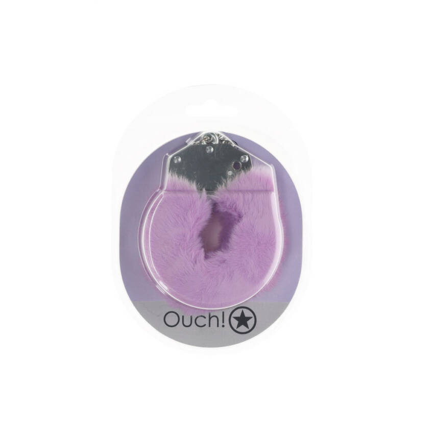 OUCH! Heavy-Duty Fluffy Cuffs - Lavender - Image 2