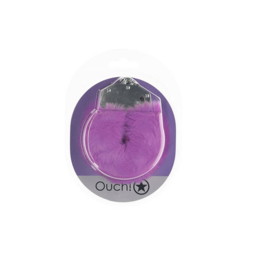 OUCH! Heavy-Duty Fluffy Cuffs - Purple - Image 2