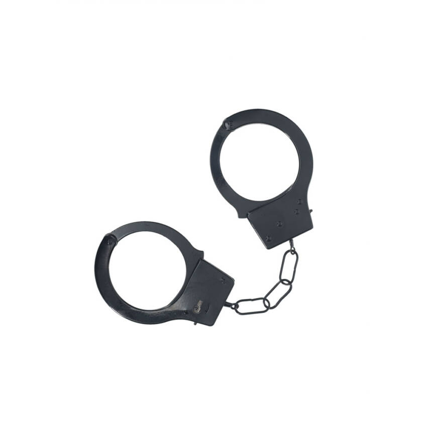 OUCH! Classic Metal Cuffs - Black - Image 2
