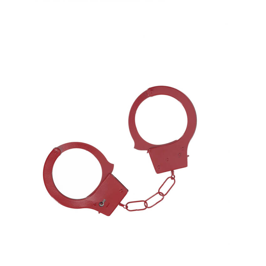 OUCH! Classic Metal Cuffs - Red - Image 2