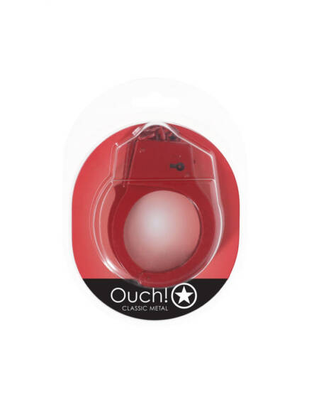 OUCH! Classic Metal Cuffs - Red