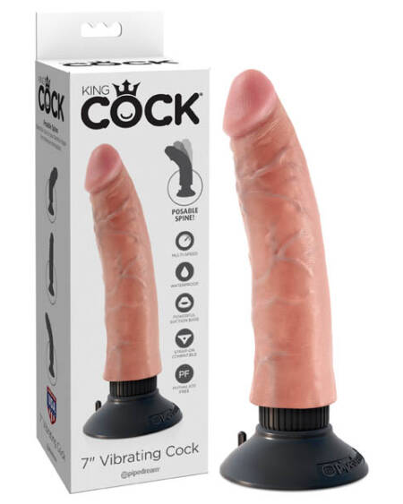 King Cock 7'' Vibrating Cock