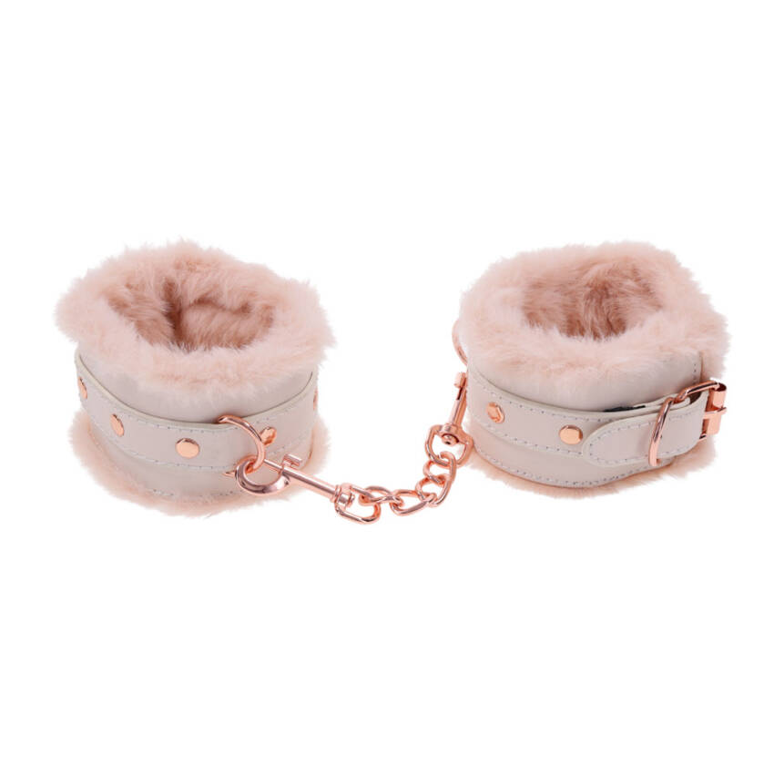 Sex & Mischief Peaches n CreaMe Fur Handcuffs - Image 5