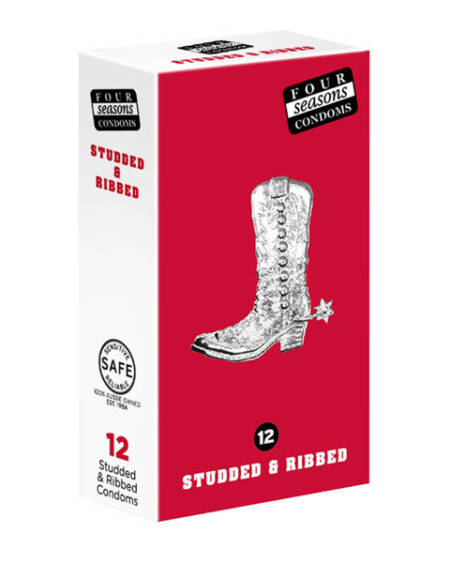 Naked Studs & Ribs Condoms 12 Pack