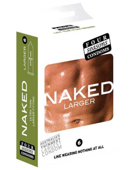 Four Seasons Naked Larger Condoms 6's