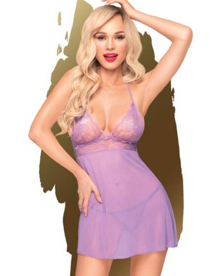 Penthouse Lingerie Bedtime Story Mini Dress with Thong L/XL