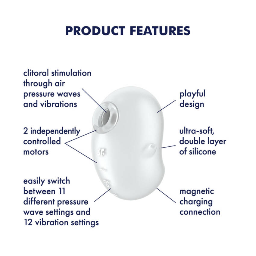 Satisfyer Cutie Ghost - White - Image 8