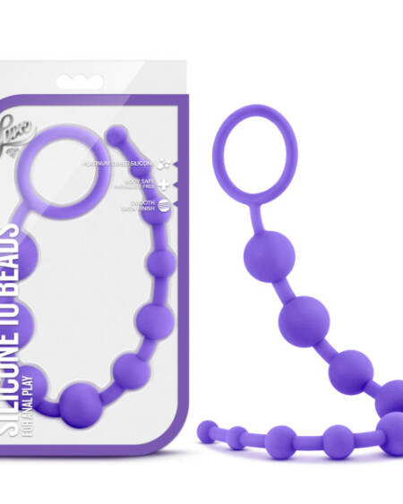 Luxe - Silicone 10 Beads Purple