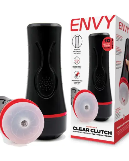 ENVY Squeezable Clear Clutch Stroker