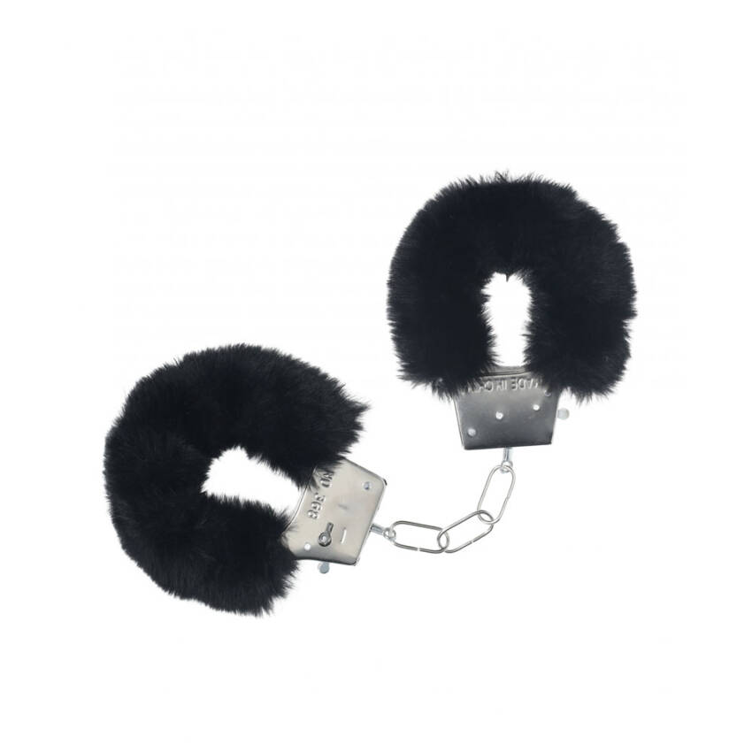OUCH! Classic Fluffy Cuffs - Black - Image 2