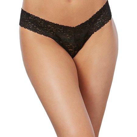 Dreamgirl Women’s Stretch Lace Low-Rise Thong