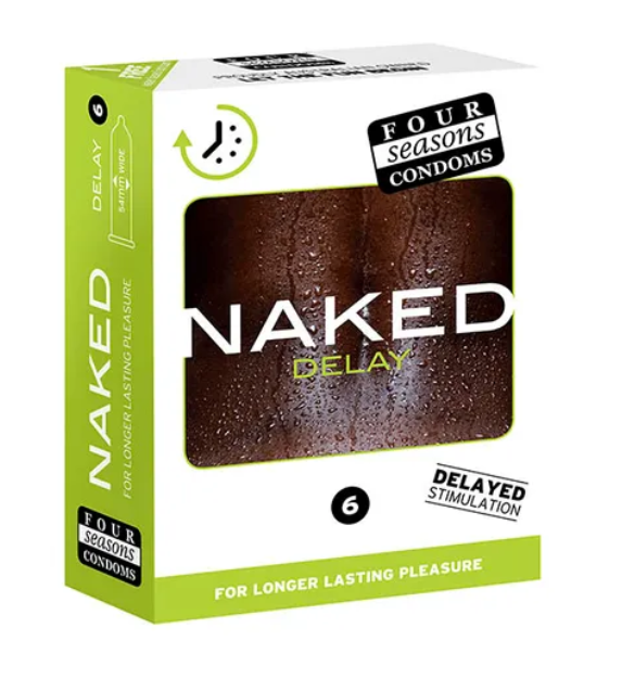 Four Seasons Naked Delay Condoms 6's