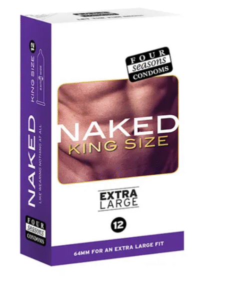 Four Seasons Naked XLarge Condoms 12's