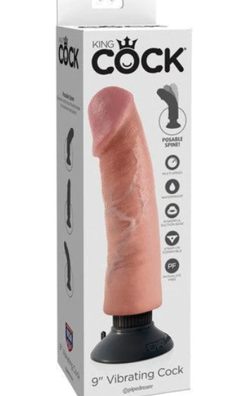 King Cock Plus 9" Vibrating Cock