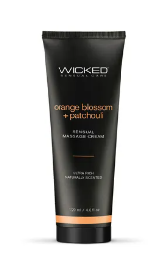 Wicked ORANGE BLOSSOM + PATCHOULI Sensual Massage Cream