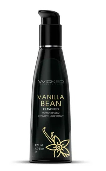 Wicked AQUA VANILLA BEAN Flavoured Lube -120ml