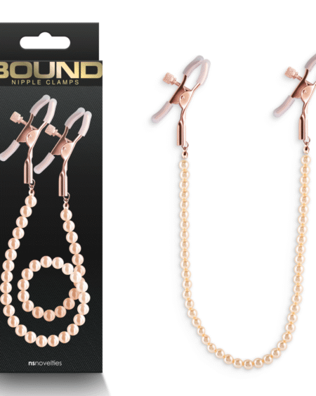 Bound Nipple Clamps - DC1 - Rose Gold
