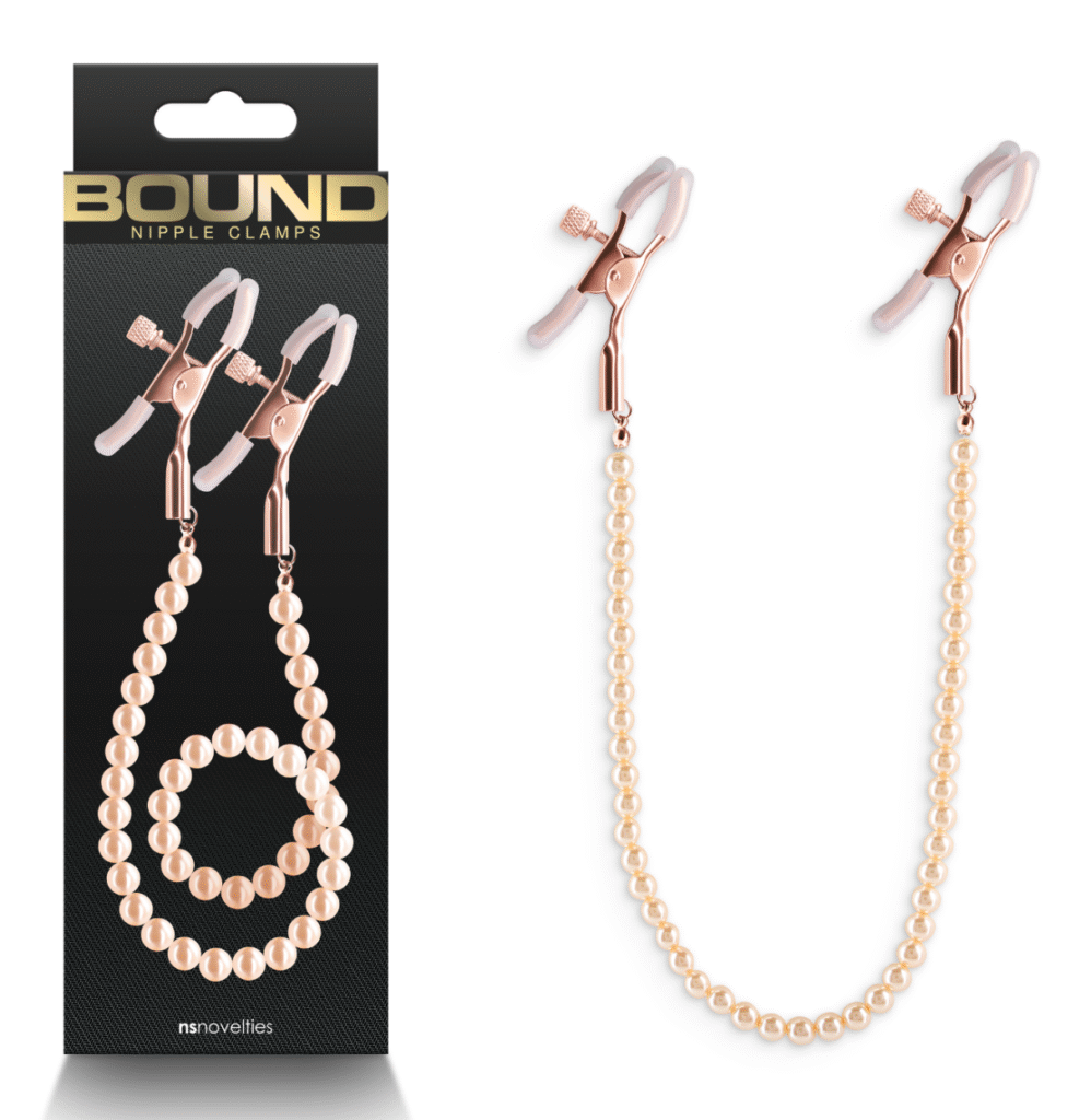 Bound Nipple Clamps - DC1 - Rose Gold