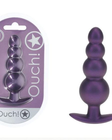 OUCH! Beaded Anal Plug - Rose Gold