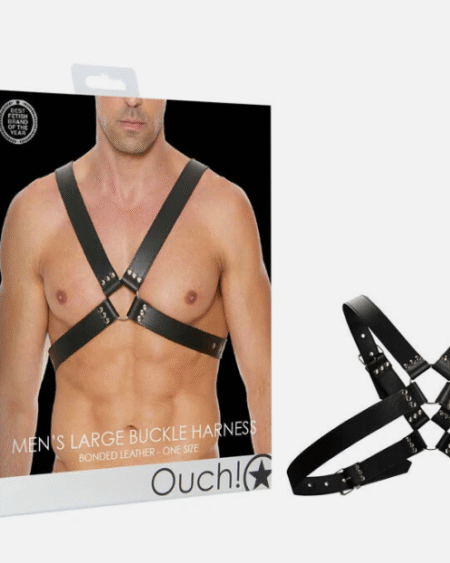Ouch Large Buckle Harness Mens
