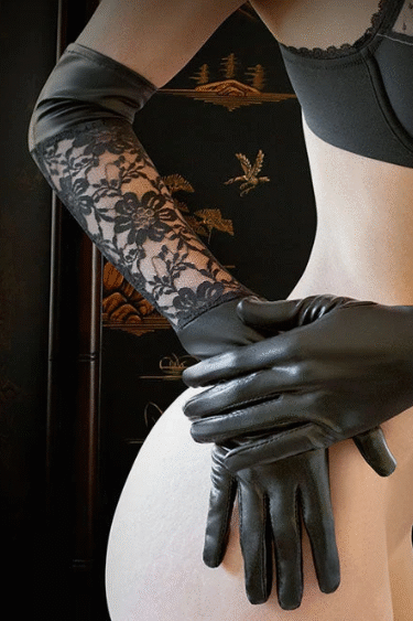 Premiere Moonlight Two Tone Gloves - Black - One Size