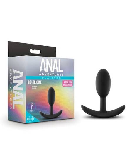 Blush Anal Adventures Platinum Silicone Vibra Slim Plug Small