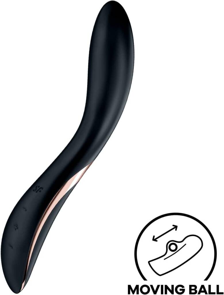 Satisfyer RrRolling Explosion G-Spot Vibrator with Roller Ball Tip - Vibrating Dildo, Personal Massager, G Spot Stimulation, Adult Sex Toys for Women