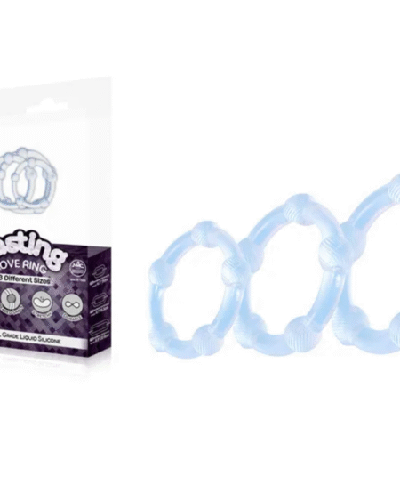 Lasting Love Cock Ring 3 Piece Set - Clear