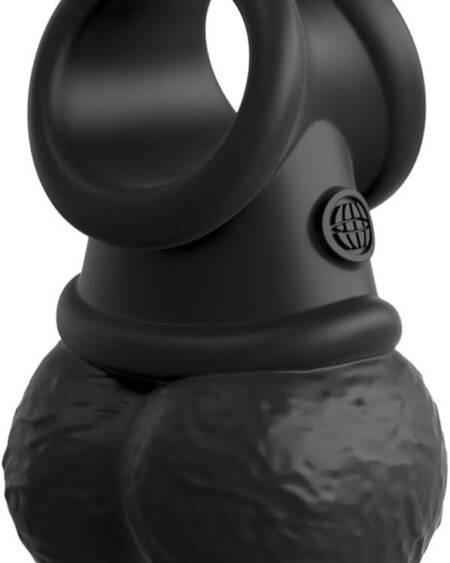 King Cock Elite - Crown Jewels Vibrating - Black