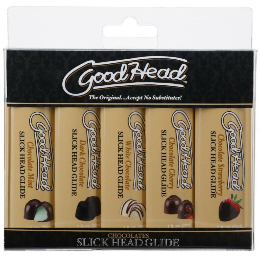 Doc Johnson Goodhead - Slick Head Glide - Chocolates - Chocolate Mint, Dark Chocolate, White Chocolate, Chocolate Cherry, Chocolate Strawberry