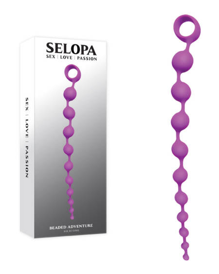 Selopa BEADED ADVENTURE Anal Beads - Purple