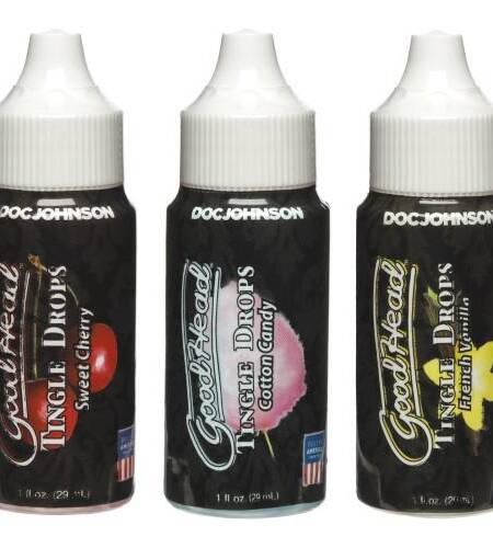 Doc Johnson Goodhead - Tingle Drops - Sweet Cherry, Cotton Candy, French Vanilla