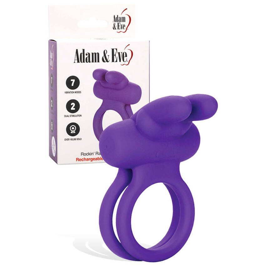 Adam & Eve ROCKIN RABBIT Vibrating Couples ring